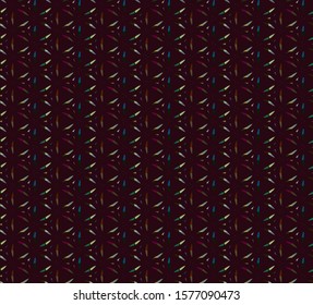 Seamless vector pattern in geometric ornamental style