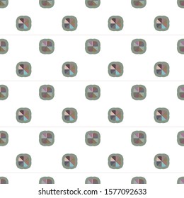Seamless vector pattern in geometric ornamental style