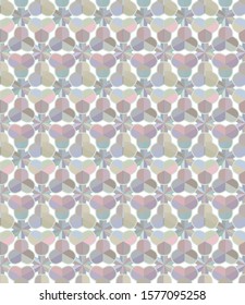 Seamless vector pattern in geometric ornamental style