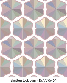 Seamless vector pattern in geometric ornamental style