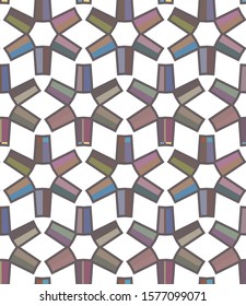 Seamless vector pattern in geometric ornamental style