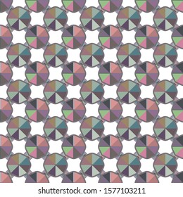 Seamless vector pattern in geometric ornamental style