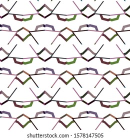 Seamless vector pattern in geometric ornamental style