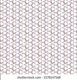 Seamless vector pattern in geometric ornamental style