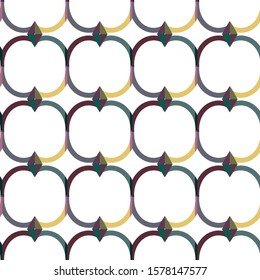 Seamless vector pattern in geometric ornamental style