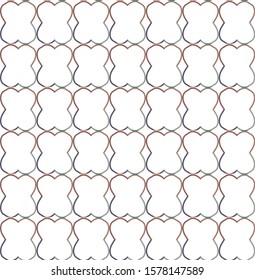 Seamless vector pattern in geometric ornamental style
