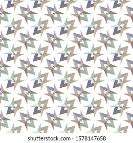 Seamless vector pattern in geometric ornamental style