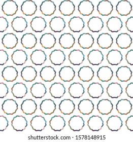 Seamless vector pattern in geometric ornamental style