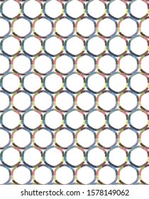 Seamless vector pattern in geometric ornamental style