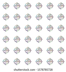 Seamless vector pattern in geometric ornamental style