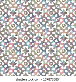 Seamless vector pattern in geometric ornamental style