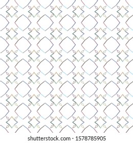 Seamless vector pattern in geometric ornamental style