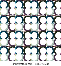 Seamless vector pattern in geometric ornamental style