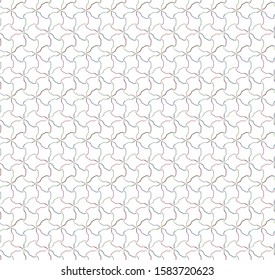 Seamless vector pattern in geometric ornamental style