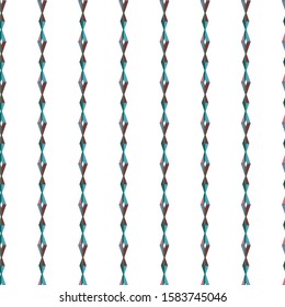 Seamless vector pattern in geometric ornamental style