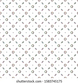 Seamless vector pattern in geometric ornamental style