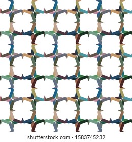 Seamless vector pattern in geometric ornamental style