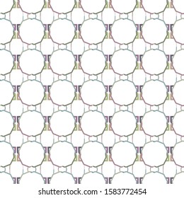Seamless vector pattern in geometric ornamental style