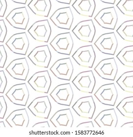 Seamless vector pattern in geometric ornamental style