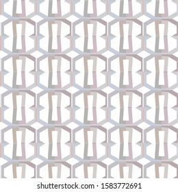 Seamless vector pattern in geometric ornamental style
