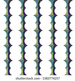 Seamless vector pattern in geometric ornamental style
