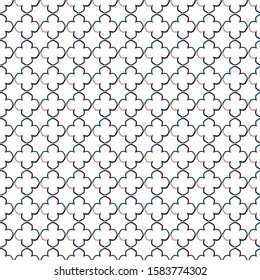 Seamless vector pattern in geometric ornamental style