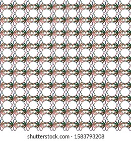 Seamless vector pattern in geometric ornamental style