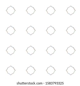 Seamless vector pattern in geometric ornamental style