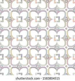 Seamless vector pattern in geometric ornamental style