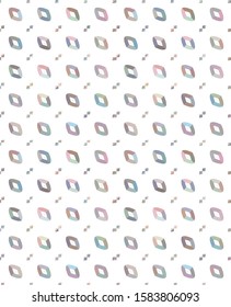 Seamless vector pattern in geometric ornamental style