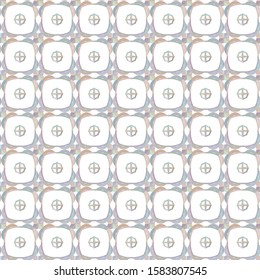 Seamless vector pattern in geometric ornamental style