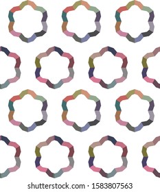 Seamless vector pattern in geometric ornamental style