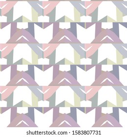 Seamless vector pattern in geometric ornamental style