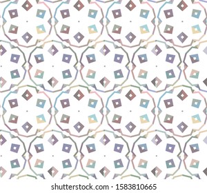 Seamless vector pattern in geometric ornamental style