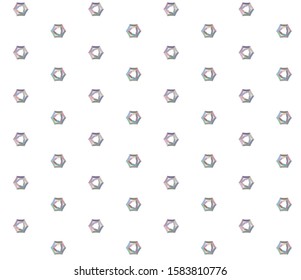 Seamless vector pattern in geometric ornamental style