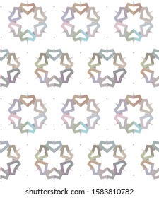 Seamless vector pattern in geometric ornamental style