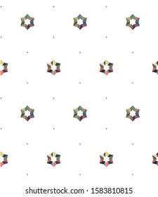 Seamless vector pattern in geometric ornamental style