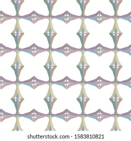 Seamless vector pattern in geometric ornamental style