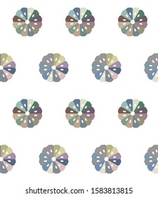 Seamless vector pattern in geometric ornamental style