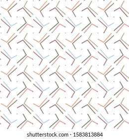 Seamless vector pattern in geometric ornamental style