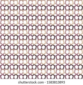 Seamless vector pattern in geometric ornamental style