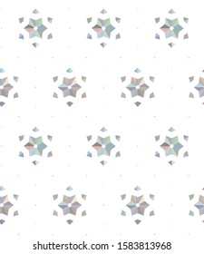 Seamless vector pattern in geometric ornamental style
