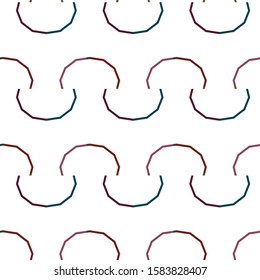 Seamless vector pattern in geometric ornamental style