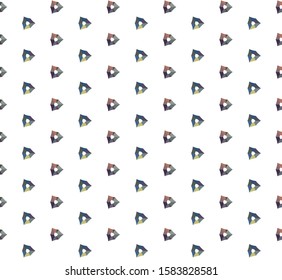 Seamless vector pattern in geometric ornamental style