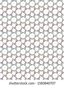 Seamless vector pattern in geometric ornamental style