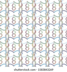 Seamless vector pattern in geometric ornamental style