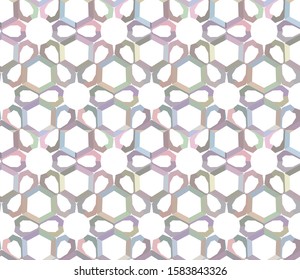 Seamless vector pattern in geometric ornamental style