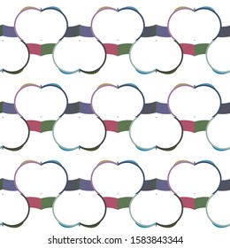 Seamless vector pattern in geometric ornamental style