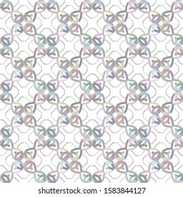 Seamless vector pattern in geometric ornamental style