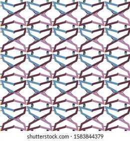 Seamless vector pattern in geometric ornamental style